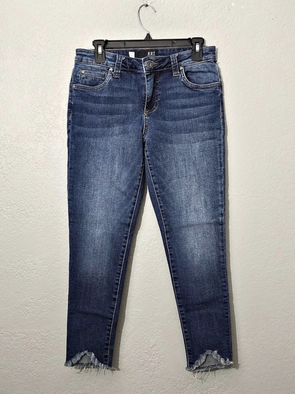 Kut from the Kloth Connie Skinny Crop Jeans Dark Wash Mid Rise Women Size 6